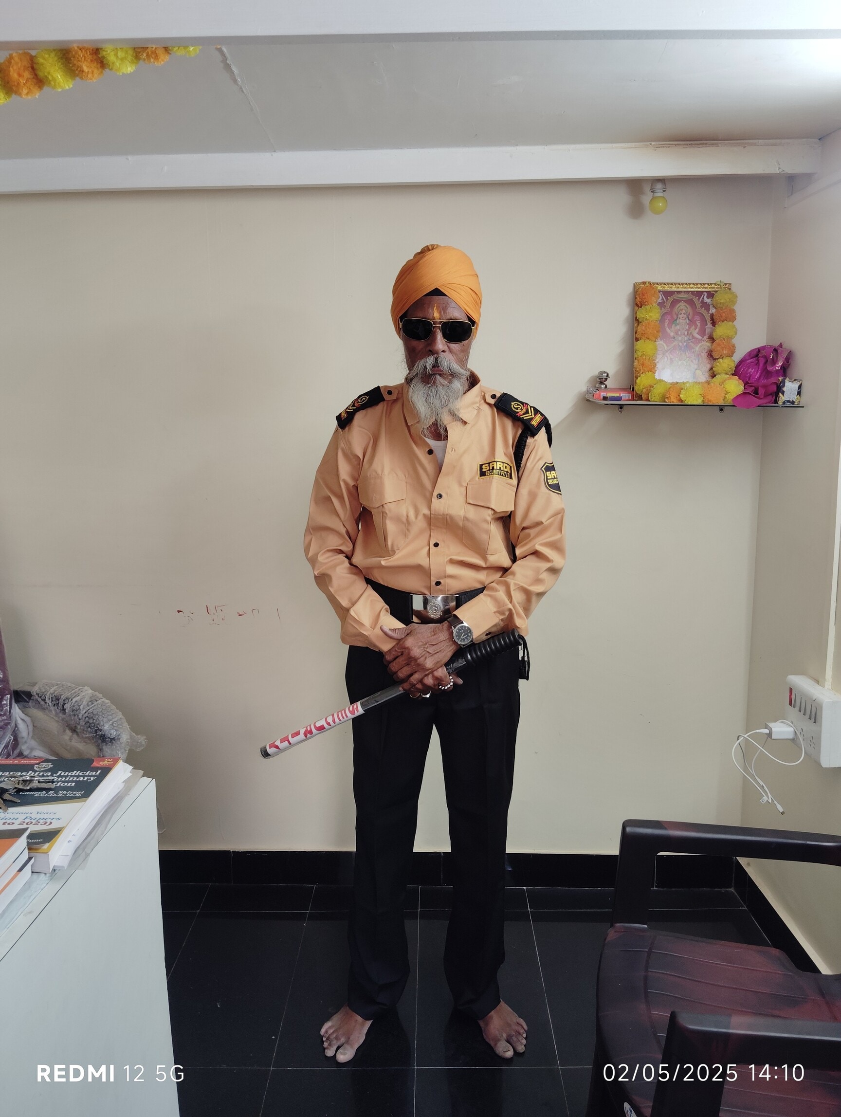 Security personnel providing event security
